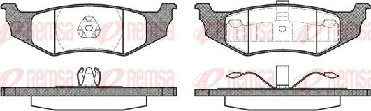 Remsa 0482.40 - Тормозные колодки, дисковые, комплект avtokuzovplus.com.ua