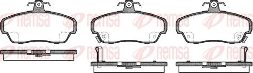 Remsa 0490.02 - Тормозные колодки, дисковые, комплект autodnr.net