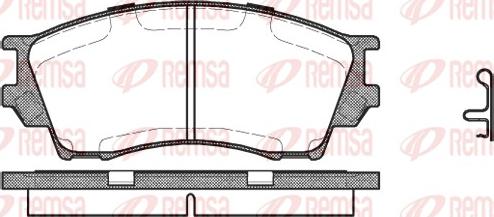 Remsa 0491.00 - Гальмівні колодки, дискові гальма autocars.com.ua