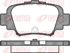 Remsa 0499.00 - Тормозные колодки, дисковые, комплект avtokuzovplus.com.ua