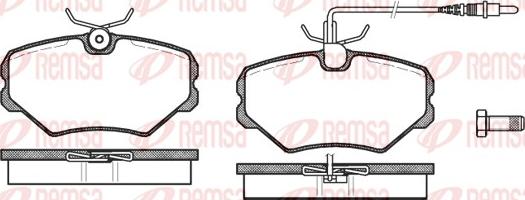 Remsa 0500.02 - Гальмівні колодки, дискові гальма autocars.com.ua