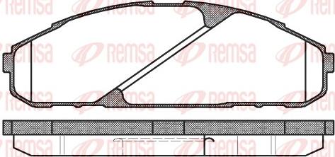 Remsa 0507.00 - Тормозные колодки, дисковые, комплект autodnr.net