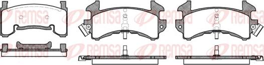 Remsa 0515.00 - Гальмівні колодки, дискові гальма autocars.com.ua