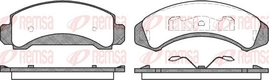 Remsa 0523.00 - Тормозные колодки, дисковые, комплект avtokuzovplus.com.ua