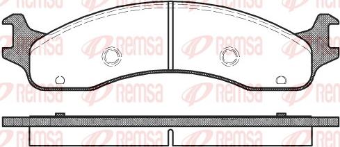 Remsa 573 00 - Тормозные колодки, дисковые, комплект avtokuzovplus.com.ua