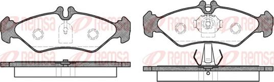 Remsa 0579.00 - Тормозные колодки, дисковые, комплект avtokuzovplus.com.ua