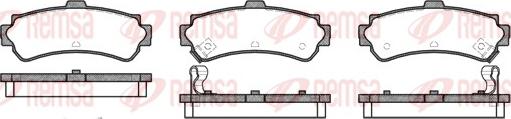 Remsa 0607.02 - Тормозные колодки, дисковые, комплект avtokuzovplus.com.ua