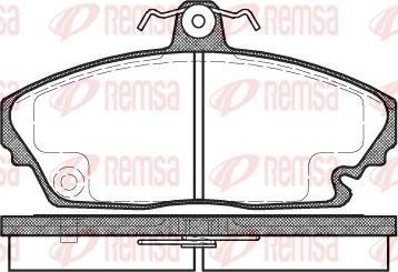 Remsa 0635.00 - Тормозные колодки, дисковые, комплект avtokuzovplus.com.ua