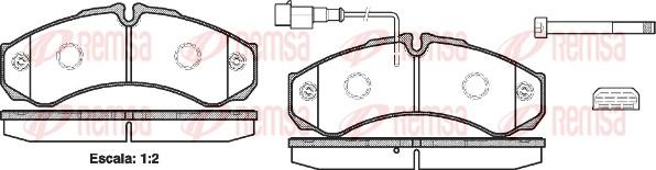 Remsa 0651.32 - Тормозные колодки, дисковые, комплект avtokuzovplus.com.ua