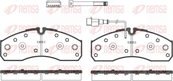 Remsa 0651.42 - Гальмівні колодки, дискові гальма autocars.com.ua