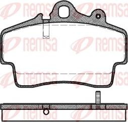 Remsa 0653.00 - Гальмівні колодки, дискові гальма autocars.com.ua