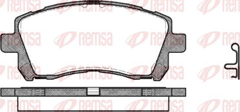 Remsa 0655.02 - Гальмівні колодки, дискові гальма autocars.com.ua