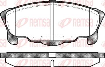 Remsa 0657.00 - Тормозные колодки, дисковые, комплект avtokuzovplus.com.ua