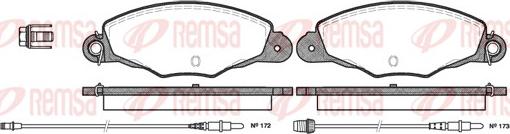 Remsa 0659.04 - Тормозные колодки, дисковые, комплект avtokuzovplus.com.ua