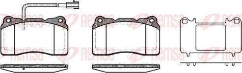 Remsa 0666.51 - Тормозные колодки, дисковые, комплект autodnr.net