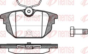 Remsa 0692.00 - Тормозные колодки, дисковые, комплект avtokuzovplus.com.ua