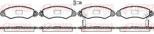 Remsa 0702.02 - Тормозные колодки, дисковые, комплект avtokuzovplus.com.ua