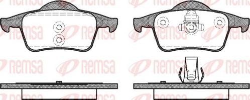 Remsa 0714.00 - Тормозные колодки, дисковые, комплект avtokuzovplus.com.ua