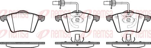 Remsa 0721.02 - Колодка гальм. диск. VW SHARAN передн. вир-во REMSA autocars.com.ua