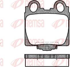 Remsa 0743.04 - Тормозные колодки, дисковые, комплект avtokuzovplus.com.ua