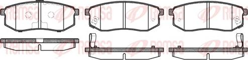 Remsa 0749.02 - Тормозные колодки, дисковые, комплект autodnr.net