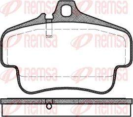 Remsa 0773.00 - Гальмівні колодки, дискові гальма autocars.com.ua