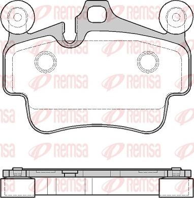 Remsa 0773.20 - Гальмівні колодки, дискові гальма autocars.com.ua