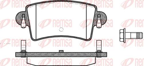 Remsa 0833.00 - Тормозные колодки, дисковые, комплект avtokuzovplus.com.ua