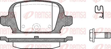 Remsa 0835.02 - Тормозные колодки, дисковые, комплект avtokuzovplus.com.ua