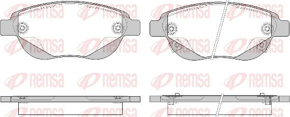 Remsa 0841.02 - Тормозные колодки, дисковые, комплект autodnr.net