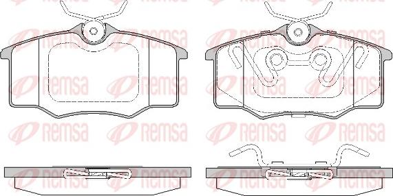 Remsa 0846.20 - Тормозные колодки, дисковые, комплект avtokuzovplus.com.ua