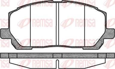 Remsa 0855.00 - Гальмівні колодки, дискові гальма autocars.com.ua