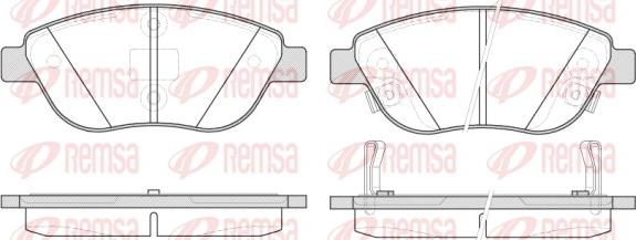 Remsa 0859.32 - Гальмівні колодки, дискові гальма autocars.com.ua