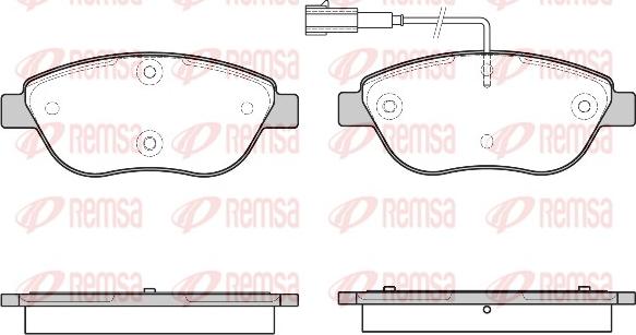 Remsa 0859.45 - Тормозные колодки, дисковые, комплект avtokuzovplus.com.ua