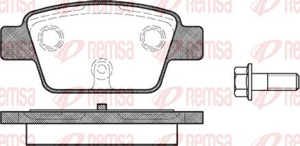 Remsa 0861.00 - Тормозные колодки, дисковые, комплект avtokuzovplus.com.ua