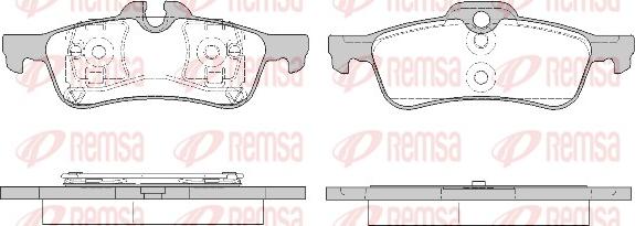 Remsa 0862.20 - Гальмівні колодки, дискові гальма autocars.com.ua