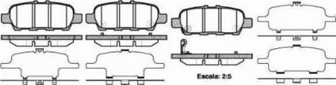 Sangsin Brake SP1250 - Тормозные колодки, дисковые, комплект autodnr.net