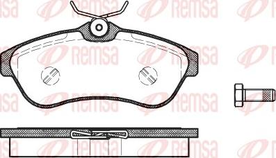 Remsa 0880.00 - Тормозные колодки, дисковые, комплект avtokuzovplus.com.ua