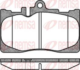 Remsa 0890.00 - Гальмівні колодки, дискові гальма autocars.com.ua