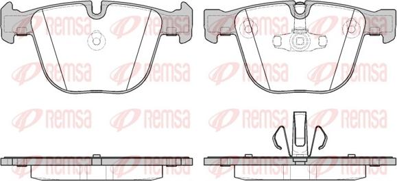 Remsa 0892.20 - Гальмівні колодки, дискові гальма autocars.com.ua