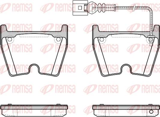 Remsa 0896.11 - Тормозные колодки, дисковые, комплект avtokuzovplus.com.ua