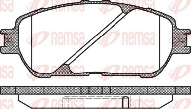 Remsa 0898.00 - Гальмівні колодки, дискові гальма autocars.com.ua