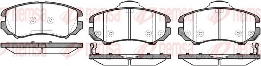 Remsa 0953.02 - Тормозные колодки, дисковые, комплект avtokuzovplus.com.ua