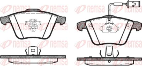 Remsa 0964.52 - Тормозные колодки, дисковые, комплект avtokuzovplus.com.ua