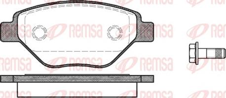 Remsa 0977.00 - Тормозные колодки, дисковые, комплект avtokuzovplus.com.ua