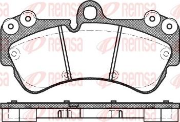 Remsa 0994.00 - Тормозные колодки, дисковые, комплект avtokuzovplus.com.ua