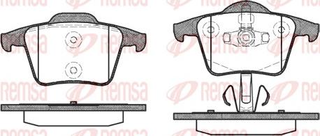 Remsa 1044.00 - Тормозные колодки, дисковые, комплект avtokuzovplus.com.ua