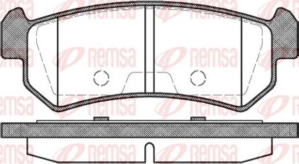 Remsa 1048.00 - Гальмівні колодки, дискові гальма autocars.com.ua