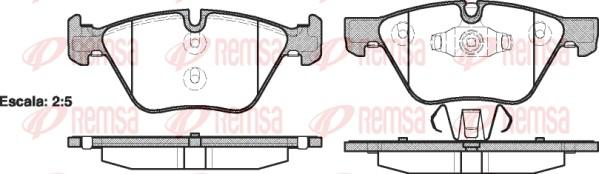 Remsa 1052.10 - Тормозные колодки, дисковые, комплект avtokuzovplus.com.ua