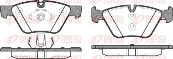 Remsa 1052.30 - Тормозные колодки, дисковые, комплект avtokuzovplus.com.ua